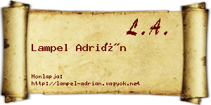Lampel Adrián névjegykártya